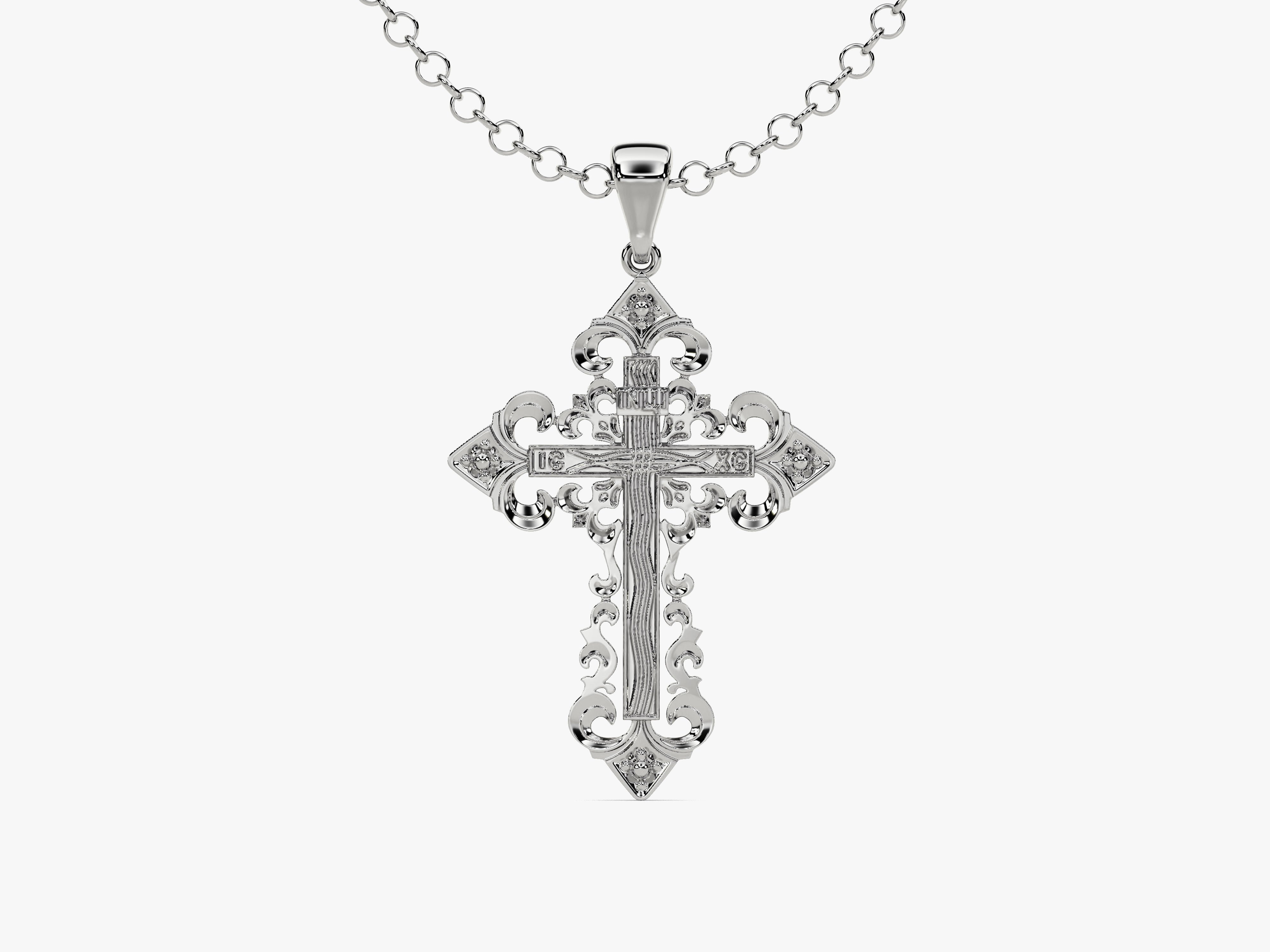 Diamond cross pendant necklace jewelry for sale