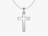 Men's Name Cross Pendant Necklace - Gold Vermeil