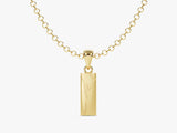 Minimalist Branch Pendant Necklace - Gold Vermeil
