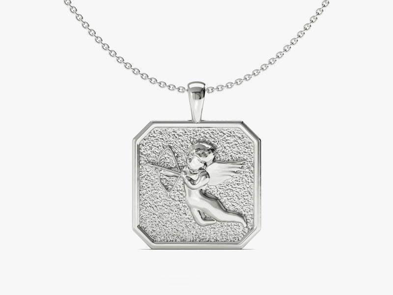 Cupid Pendant Necklace - Gold Vermeil