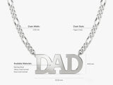 Dad Figaro Chain Necklace - Gold Vermeil