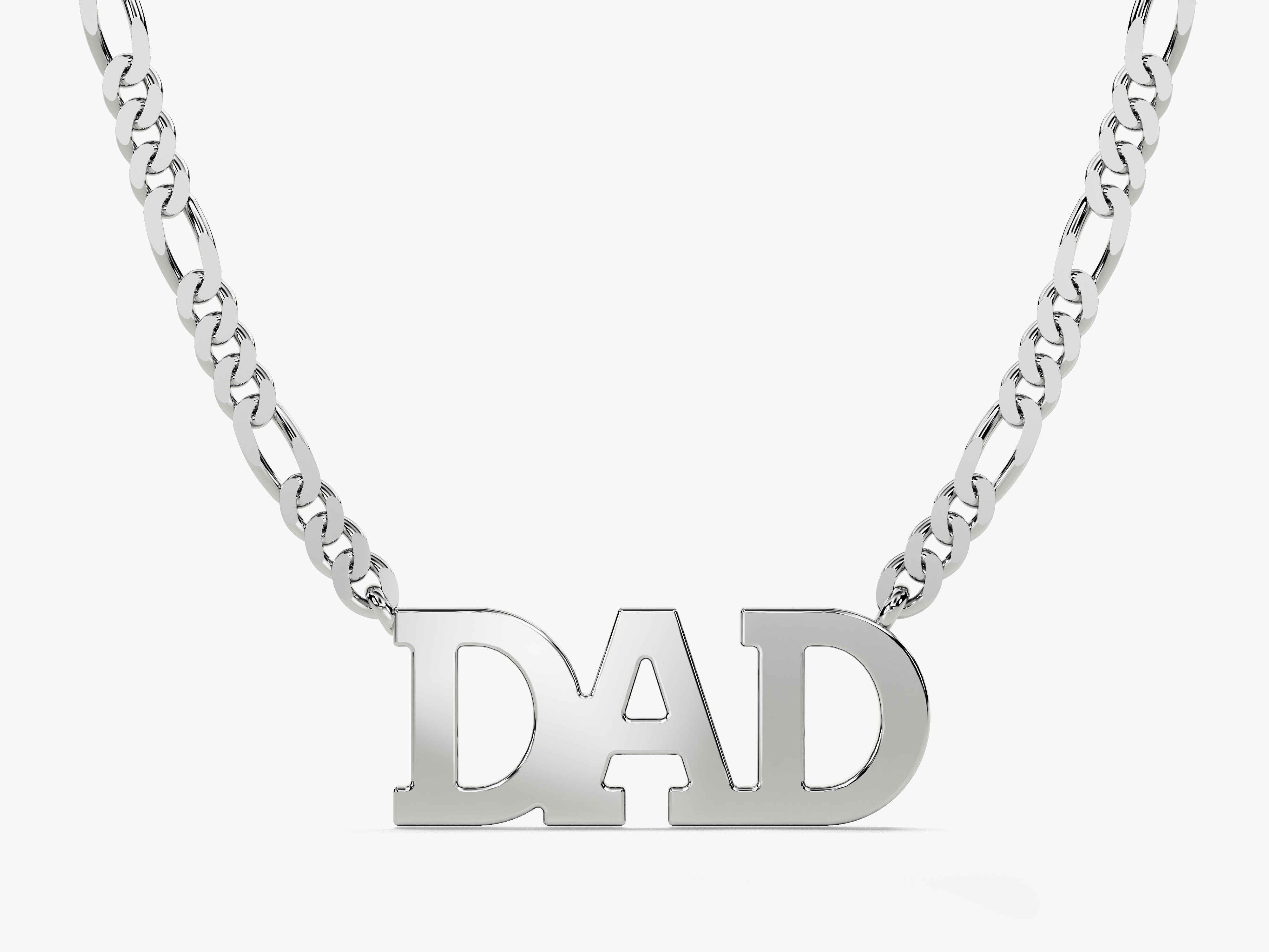 Silver "DAD" pendant necklace, perfect gift for Father's Day