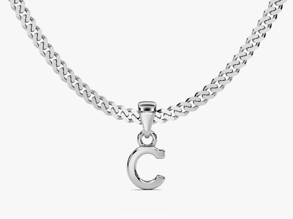 Initial Pendant Cuban Chain Necklace - Gold Vermeil