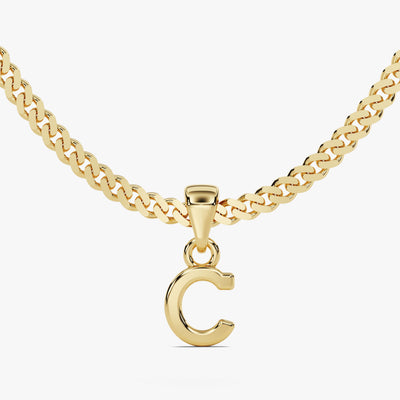Initial Cuban Chain Necklace