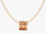 Men's Family Necklace - Gold Vermeil