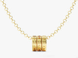 Men's Family Necklace - Gold Vermeil