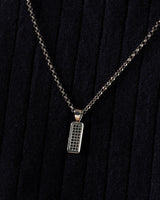 Men's Black Diamond Pendant Necklace - Gold Vermeil