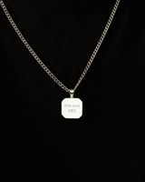 Engraved Message Pendant Necklace - Gold Vermeil