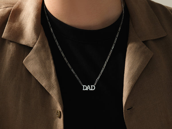 Dad Figaro Chain Necklace - Gold Vermeil