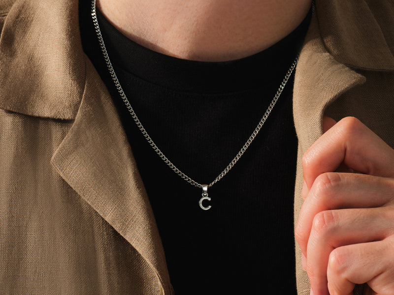 Initial Cuban Chain Necklace