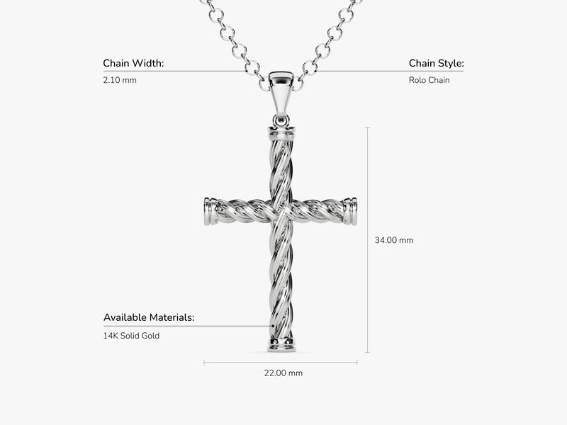 Handmade 14 k gold plated twisted cross necklace with precious stones -  Shop jtdreamer Necklaces - Pinkoi