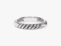 14k Gold Oxidized Twist Ring