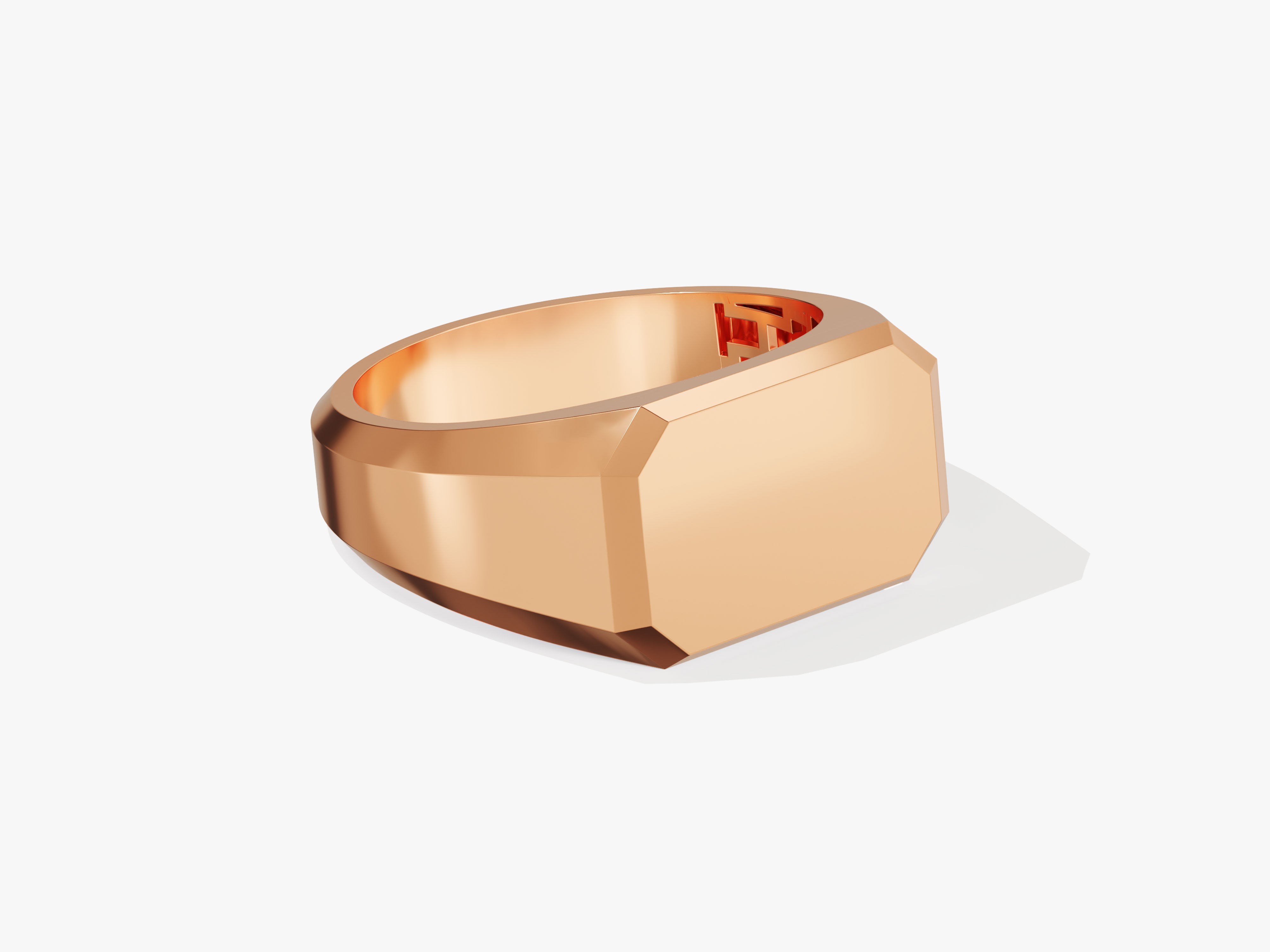 Rose gold signet ring for jewelry collection