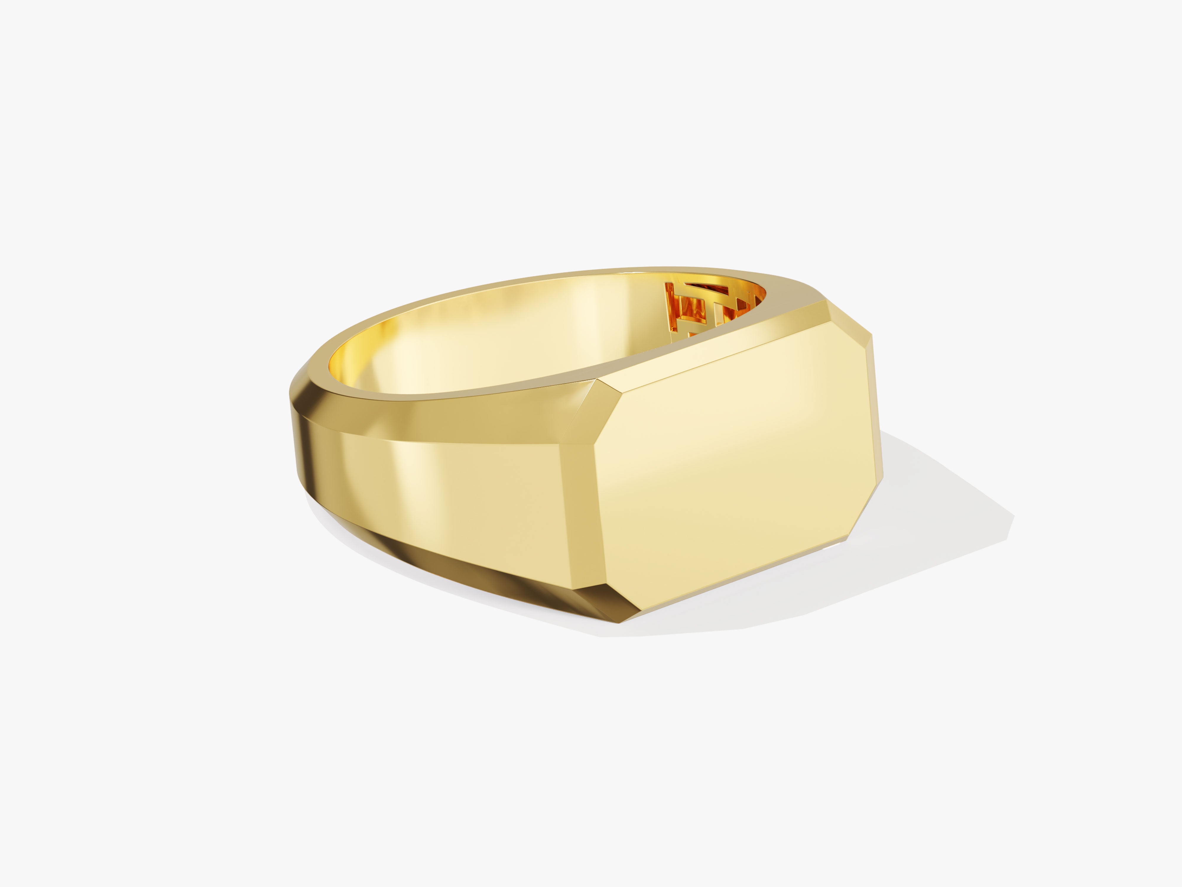 Gold signet ring for jewelry company