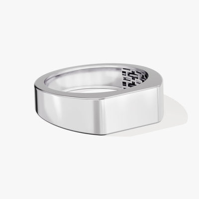 14k Gold Polished Square Ring