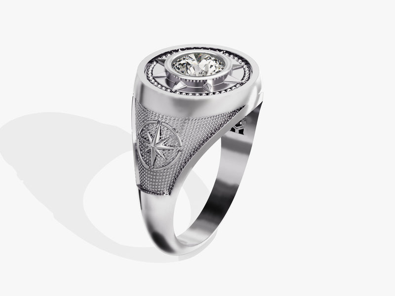 North Star Lab Diamond Men's Engagement Ring