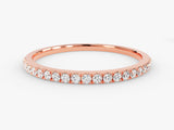 Rose gold diamond eternity band jewelry