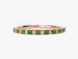 Alternating Colors Birthstone Full Eternity Band