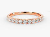 Rose gold diamond eternity band jewelry