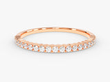 Rose gold diamond eternity ring for jewelry lovers