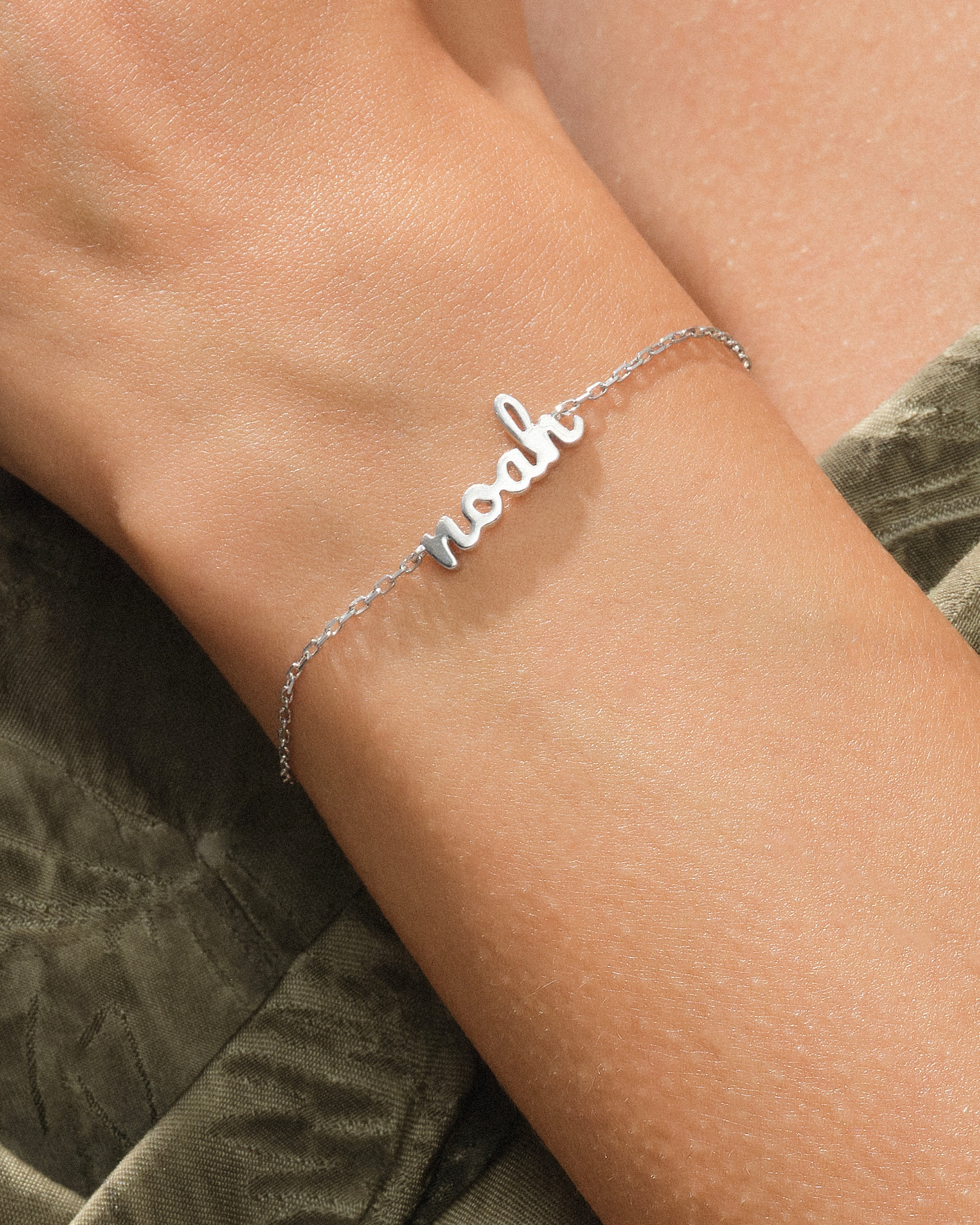 Paperclip Chain Name Bracelet