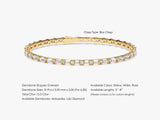 Emerald Cut Moissanite Tennis Bracelet