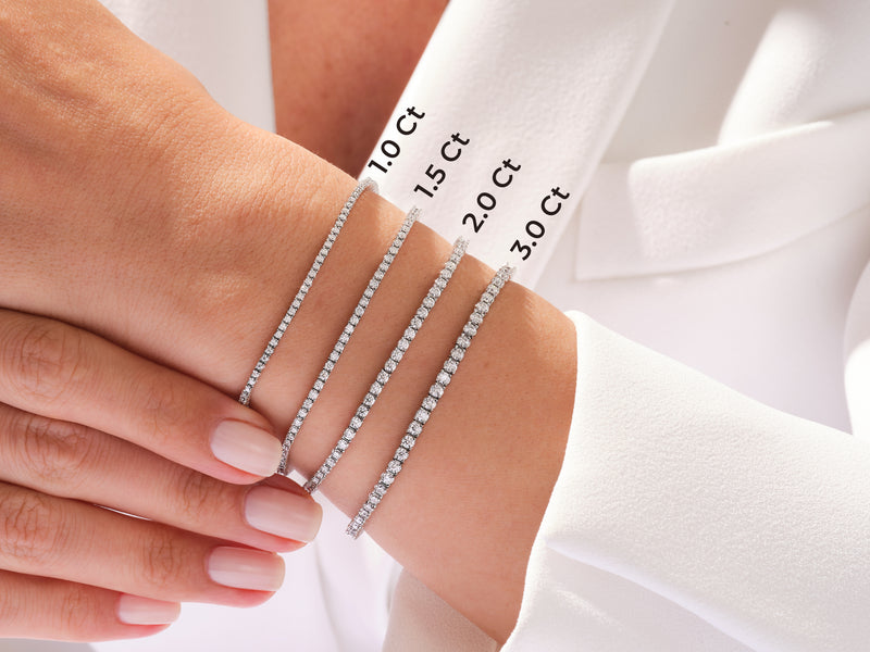 Lab Diamond Tennis Bracelet CT TW)