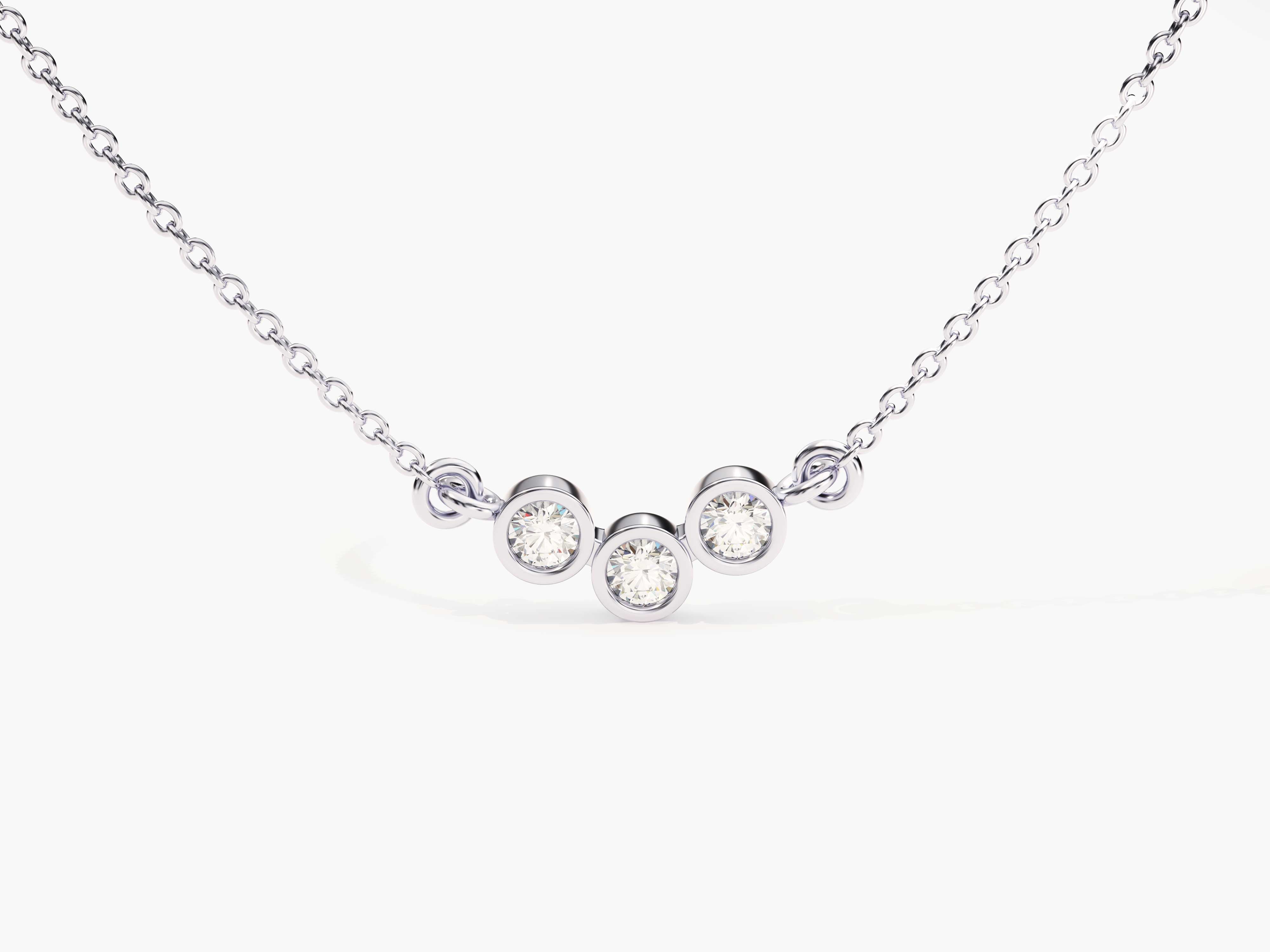Diamond cluster necklace, fine jewelry, elegant pendant, white gold chain