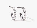14k Gold, Yellow, White, Rose, 14k White Gold Diamond Huggies Earrings (0.30 ct tw)