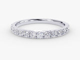 Diamond eternity band ring, fine jewelry, white gold, sparkling diamonds