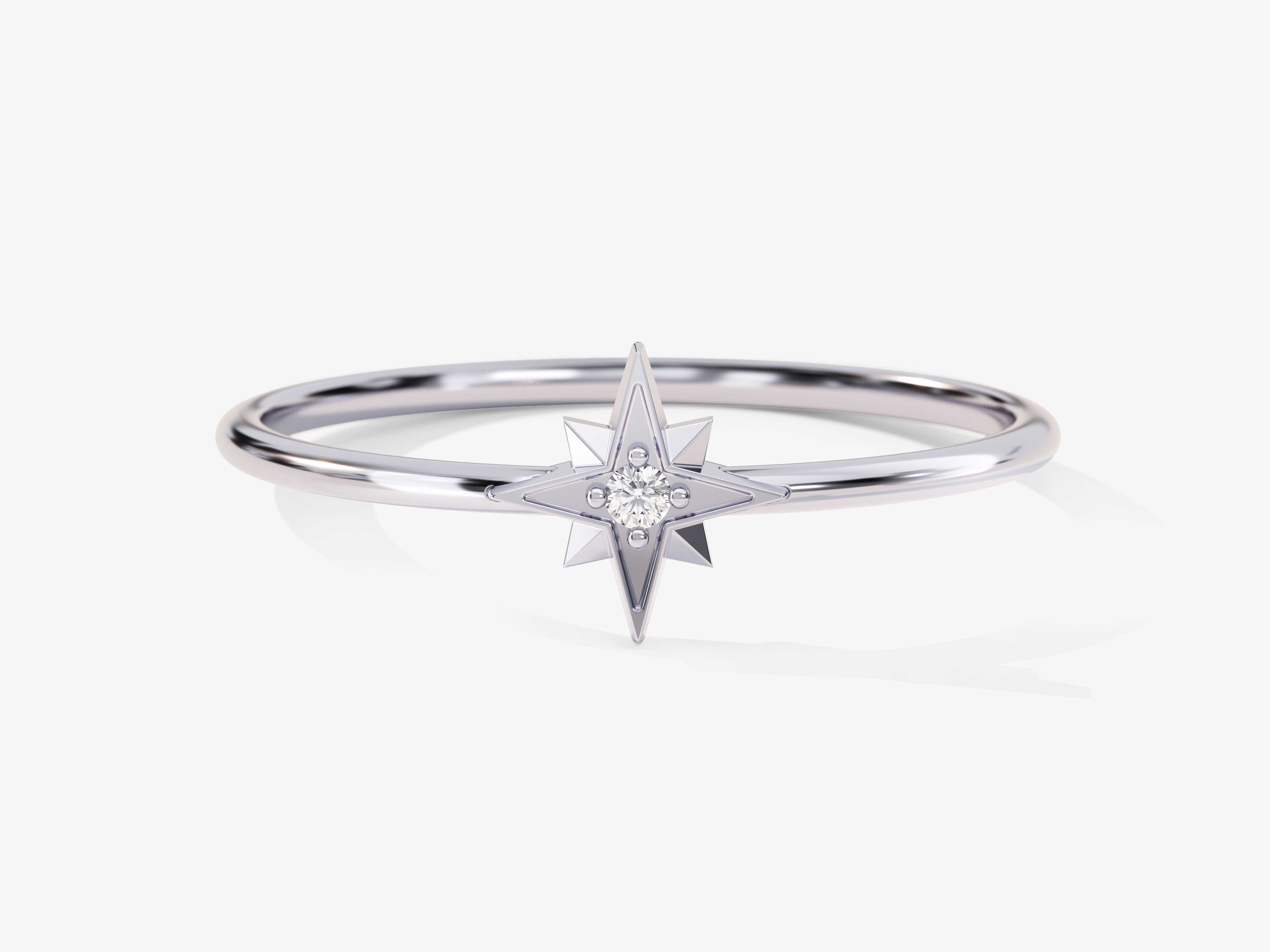 Diamond star ring for jewelry firm