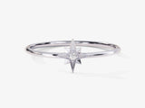 Yellow, White, Rose, 14k gold, 18k gold, White Gold North Star Diamond Ring