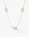 Fluid Oval Station Necklace