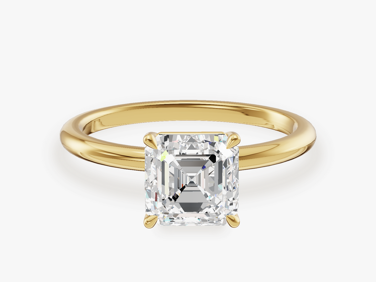 Solitaire Engagement Ring with Claw Prongs