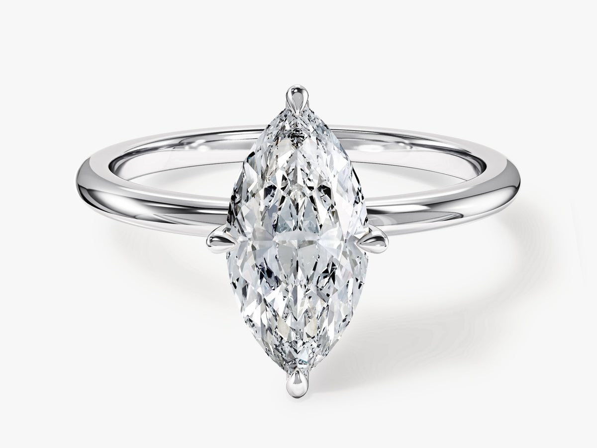 Solitaire Engagement Ring with Claw Prongs