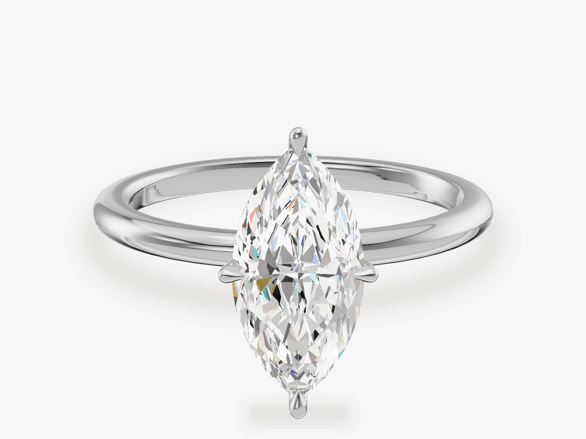 Solitaire Engagement Ring with Claw Prongs