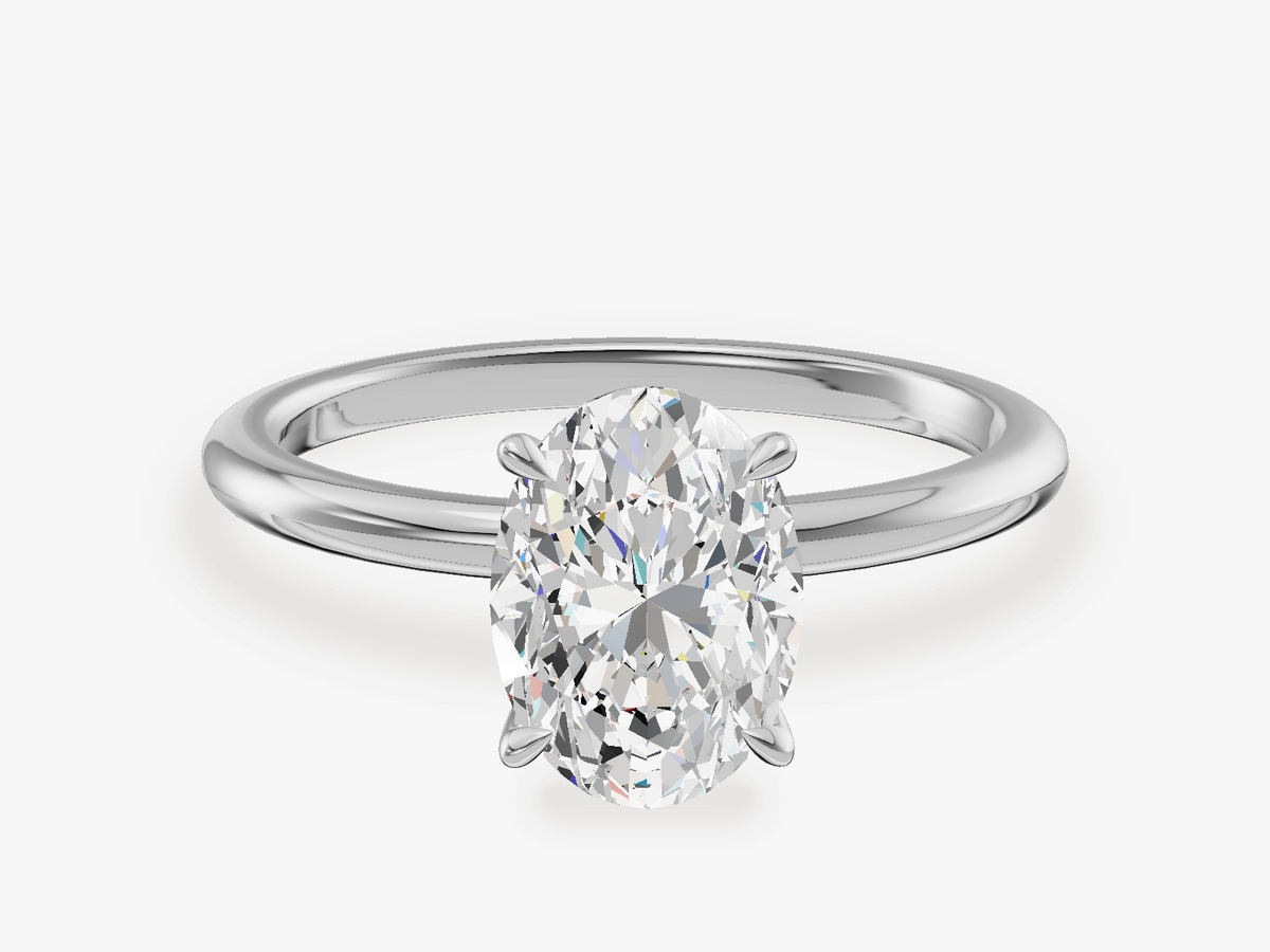 Solitaire Engagement Ring with Claw Prongs