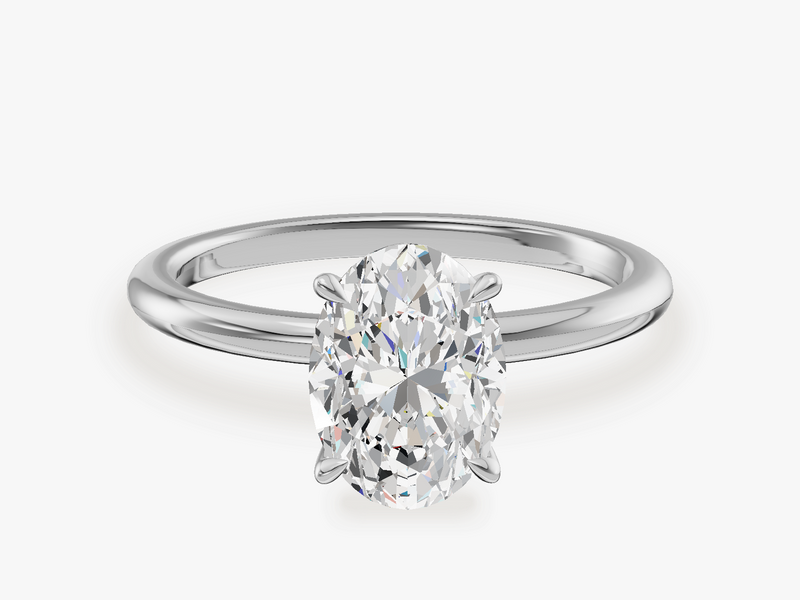 Solitaire Engagement Ring with Claw Prongs