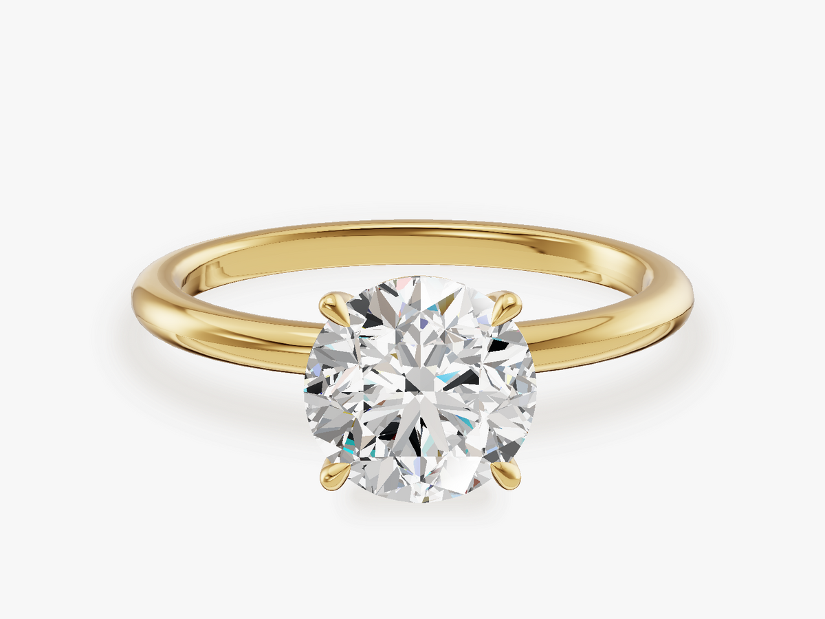 Solitaire Engagement Ring with Claw Prongs