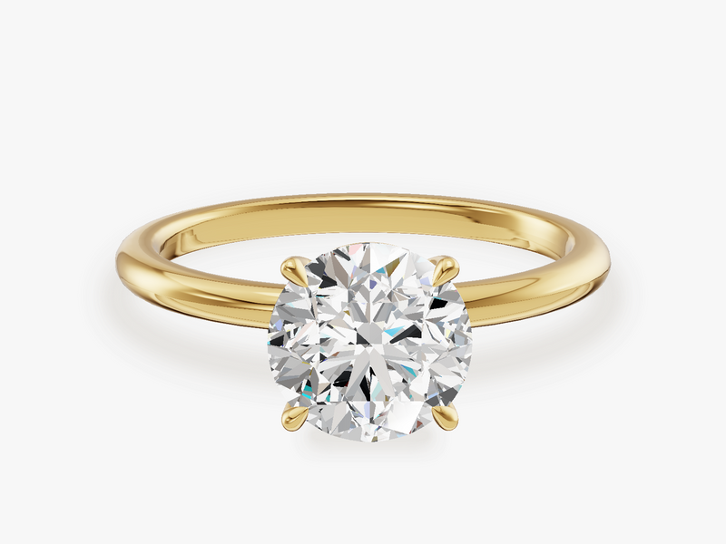 Solitaire Engagement Ring with Claw Prongs