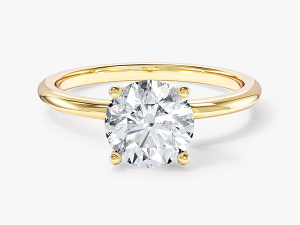 Solitaire Engagement Ring with Round Prongs