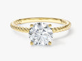 Braided Solitaire Engagement Ring