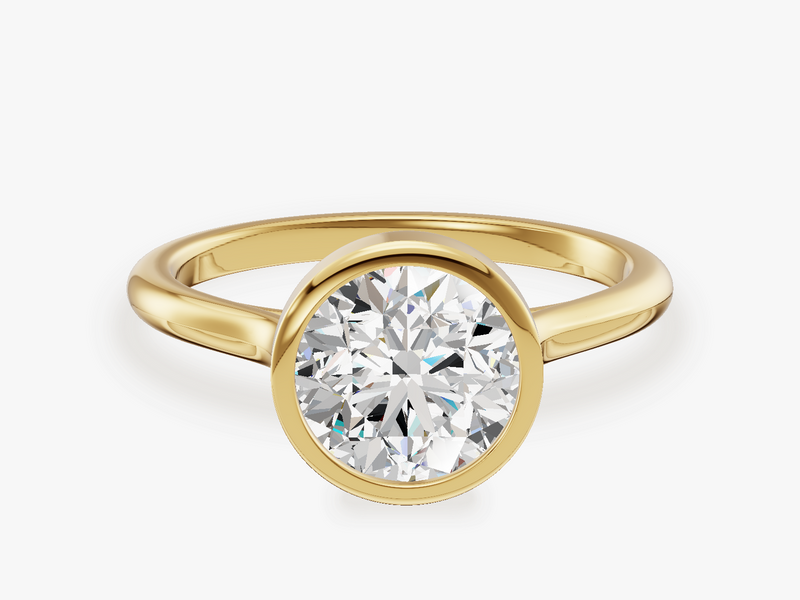 Bezel Solitaire Engagement Ring