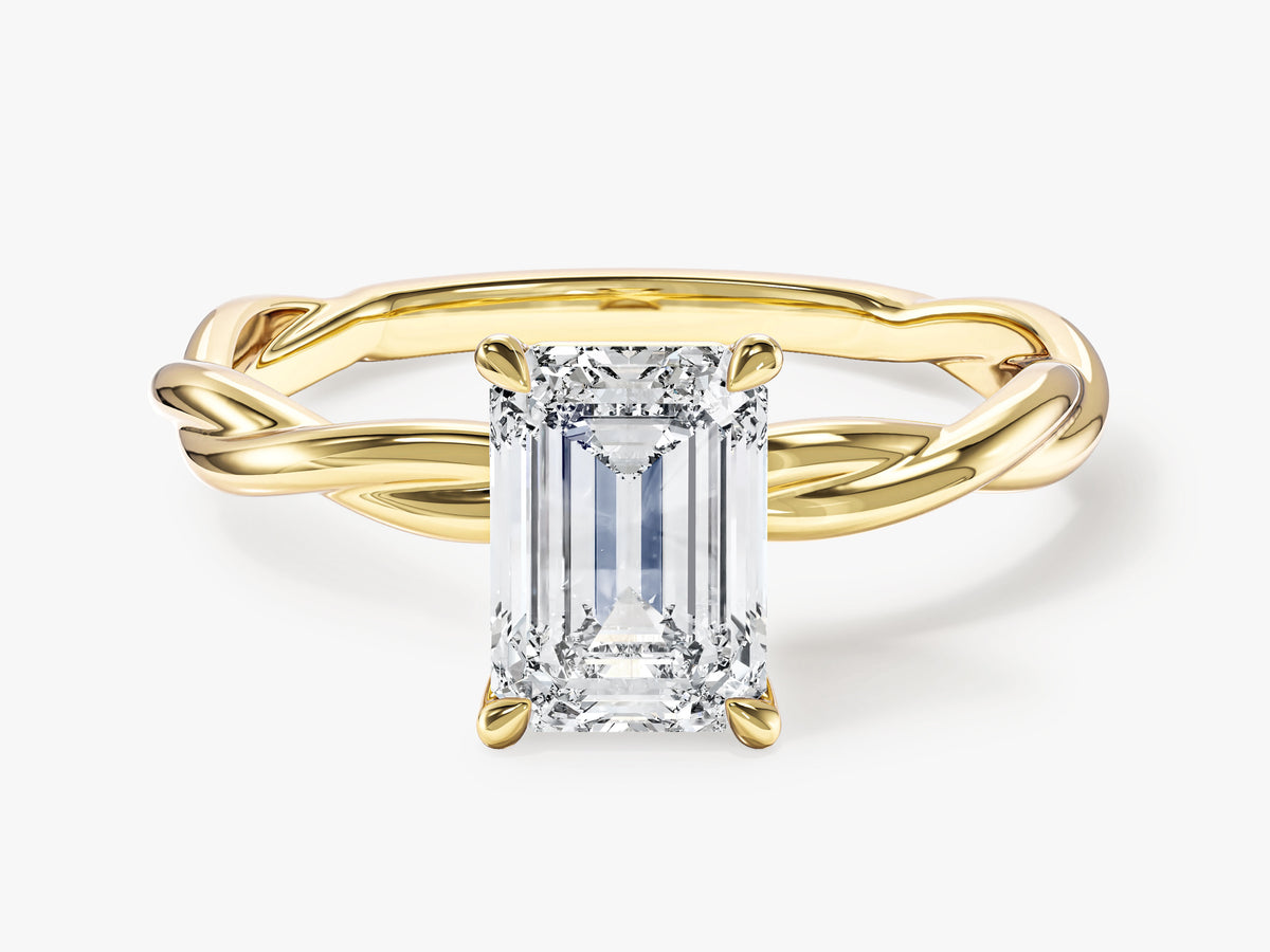 Twisted Vine Solitaire Engagement Ring