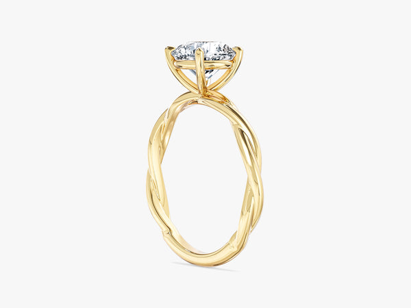 Twisted Vine Solitaire Engagement Ring
