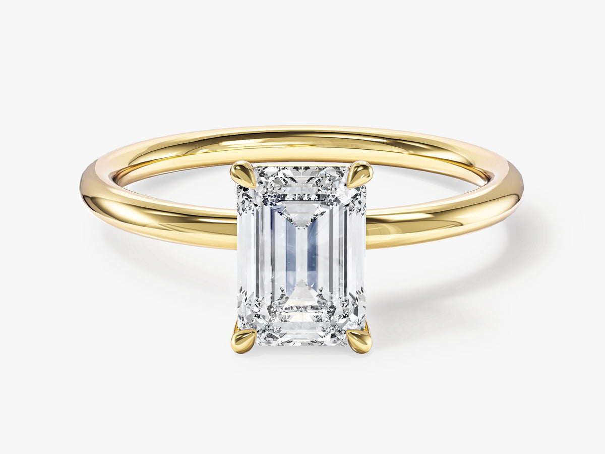 Round Shank Solitaire Engagement Ring