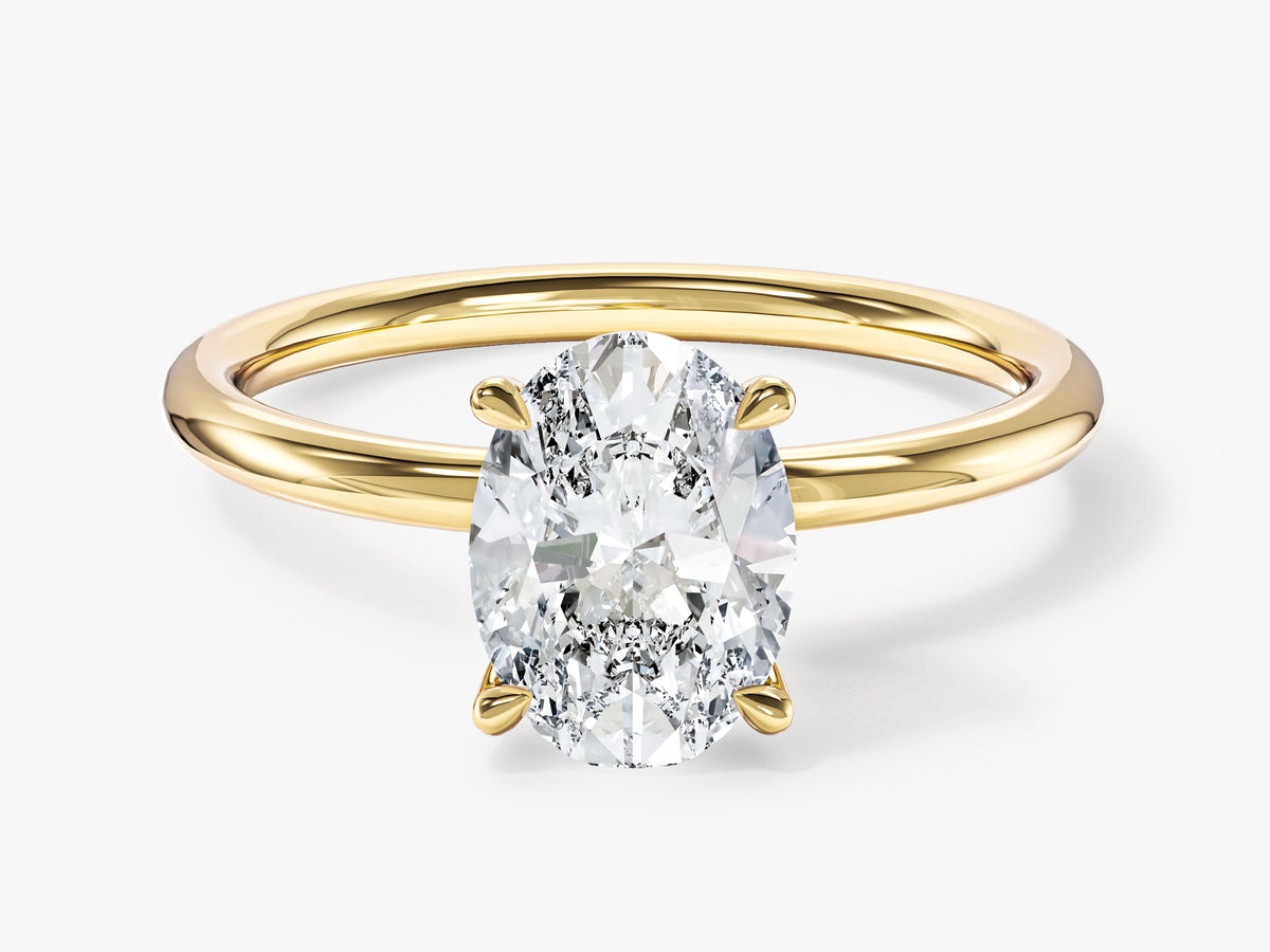Round Shank Solitaire Engagement Ring