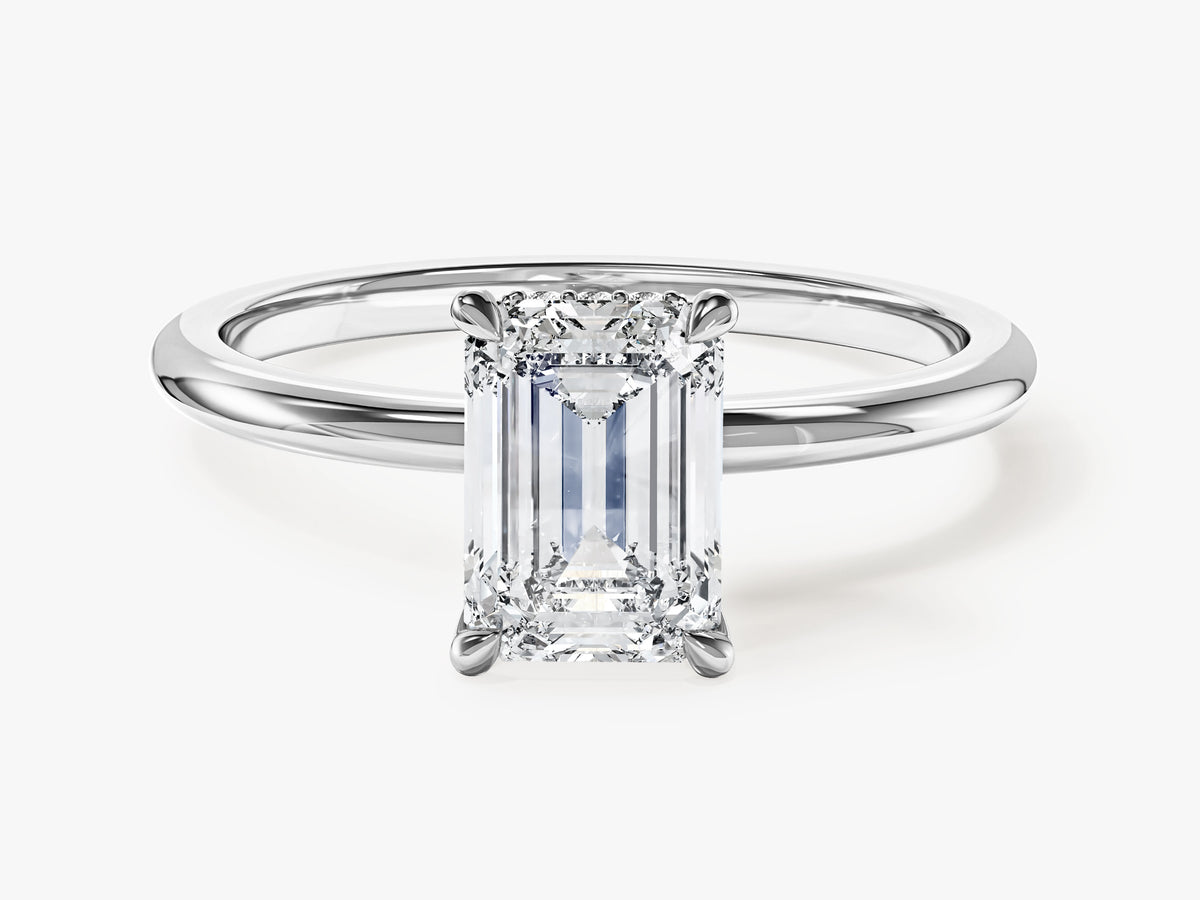 Hidden Halo Engagement Ring