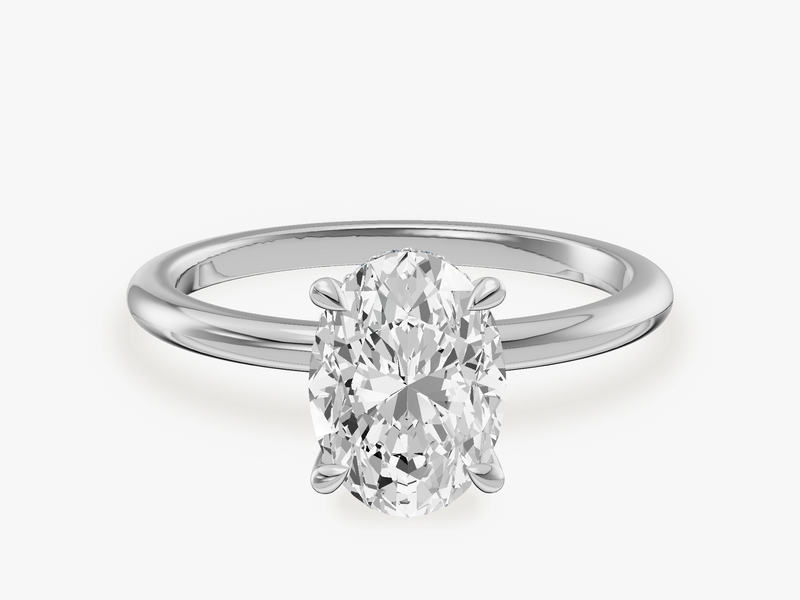 Hidden Halo Engagement Ring
