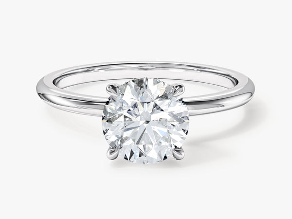 Hidden Halo Engagement Ring